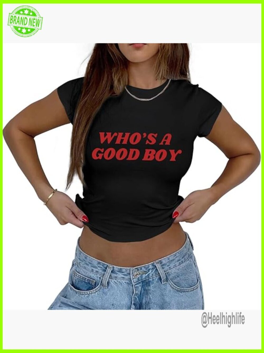 Crop Top Tee Short Sleeve Slim Fit Y2k Grunge Funny Graphic T-Shirt